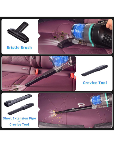 Aspiradora de Coche KABEILAI SVC1019-C con Filtro Ciclónico Aspiradora de Coche KABEILAI SVC1019-C con Filtro Ciclónico