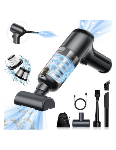 Aspiradora de Mano Inalámbrica Lovyi Mini 12000Pa 3 en 1