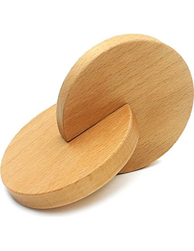 Discos de Madera Interconectados Montessori para Bebés