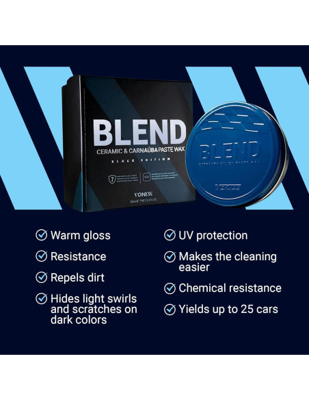 Cera de Pasta Cerámica y Carnauba Vonixx 100 mL - Brillo Oscuro