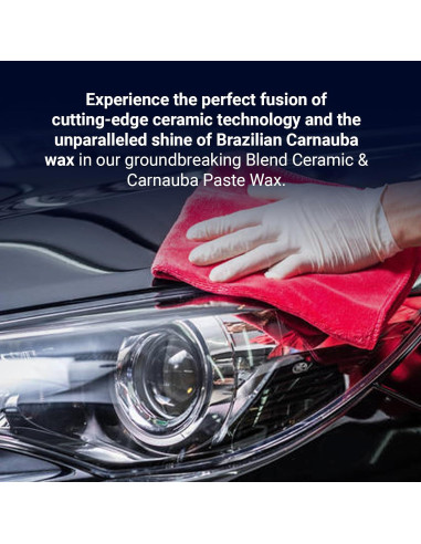 Cera de Pasta Cerámica y Carnauba Vonixx 100 mL - Brillo Oscuro