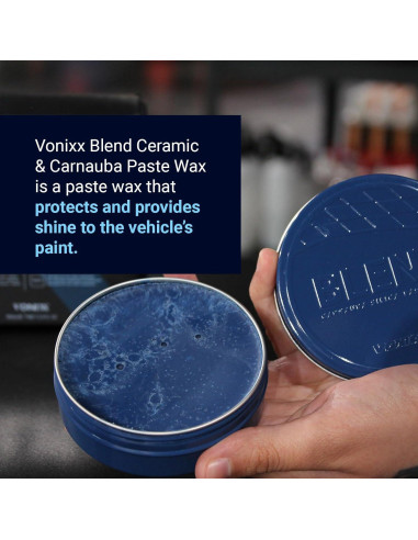 Cera de Pasta Cerámica y Carnauba Vonixx 100 mL - Brillo Oscuro