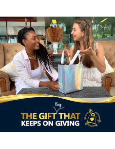 Bolsas de Regalo Holográficas Nush Nush Medianas Set de 12 2