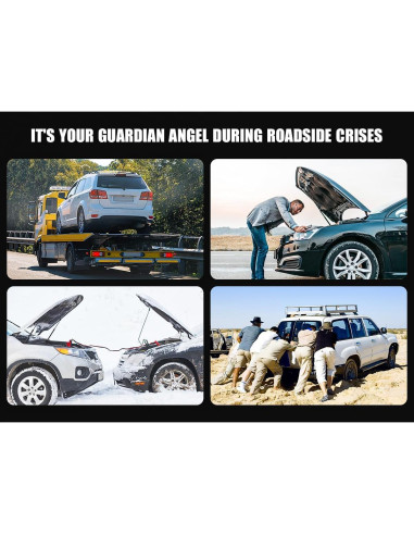 Arrancador de Salto 5000A Povasee A40 12V con Pantalla LED