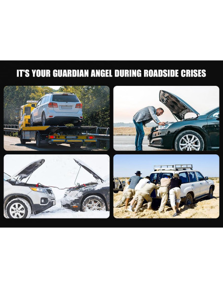 Arrancador de Salto 5000A Povasee A40 12V con Pantalla LED