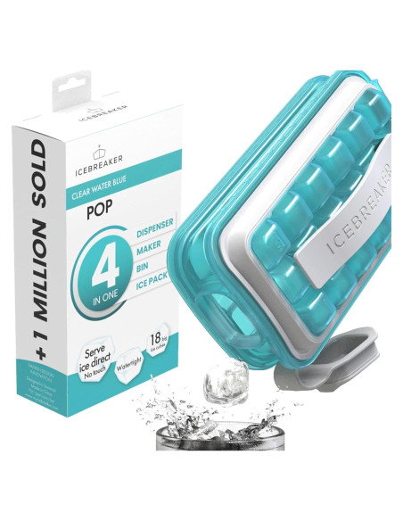 Bandeja de Hielo ICEBREAKER 54 Cubos Silicona con Tapa