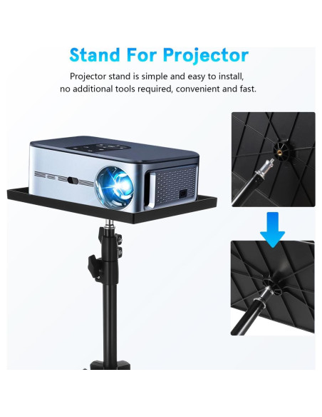 Soporte de Proyector Tripode Cabilock Ajustable 114cm Negro