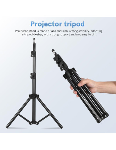Soporte de Proyector Tripode Cabilock Ajustable 114cm Negro