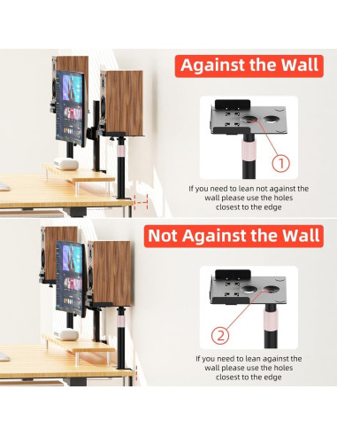 Soporte de Monitor de Estudio Futrue-Wolker Ajustable 25