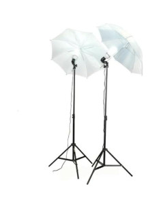 Kit de Luz de Estudio ePhoto ULS 105 con Fondos Muselina 2