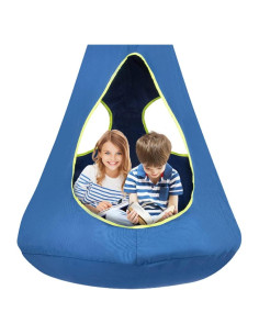 Silla Columpio Hamaca Colgante SUCHDECO Azul 81 cm Diámetro