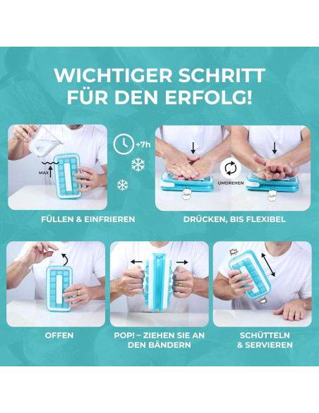 Bandeja de Hielo ICEBREAKER 54 Cubos Silicona con Tapa