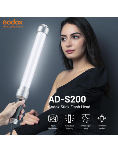 Godox AD-S200 Cabezal de Flash Stick 360 para AD200 Pro 2