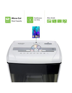 Trituradora de Papel Aurora AU1285MD Microcorte 12 Hojas 2