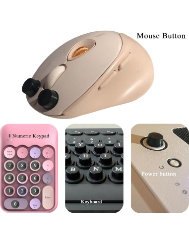 80 Calcomanías Elevadas para Teclado Ocdin - Cilindro Negro