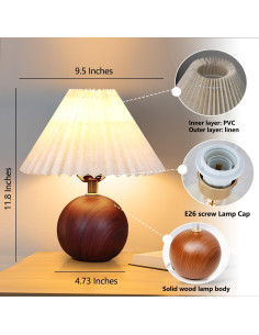 Lámpara de Mesa Cerámica JUHOM TEMPLE-01 30cm LED 2