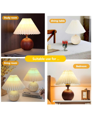 Lámpara de Mesa Cerámica JUHOM TEMPLE-01 30cm LED