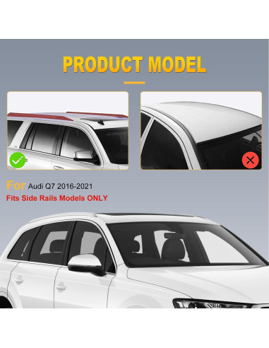 Barras Transversales de Techo OCPTY para Audi Q7 2016-2021