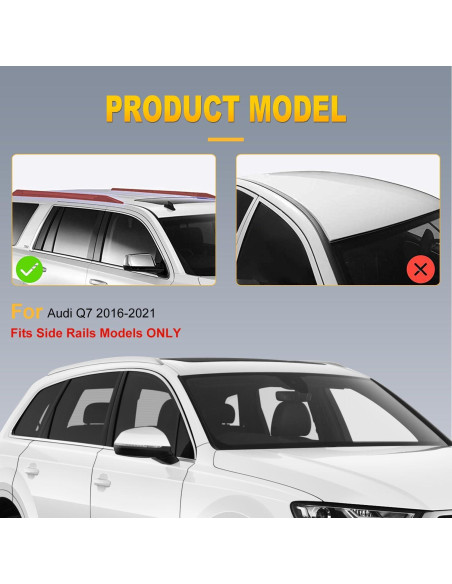 Barras Transversales de Techo OCPTY para Audi Q7 2016-2021