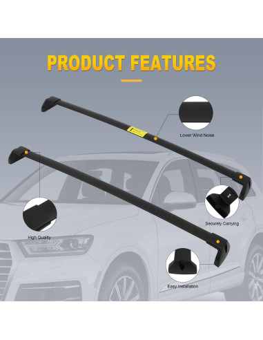 Barras Transversales de Techo OCPTY para Audi Q7 2016-2021