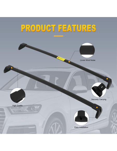 Barras Transversales de Techo OCPTY para Audi Q7 2016-2021