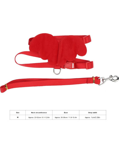 Arnés Ajustable para Patos y Pollos Pssopp - Chaleco Transpirable Rojo M