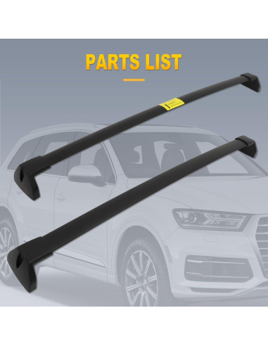 Barras Transversales de Techo OCPTY para Audi Q7 2016-2021