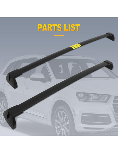 Barras Transversales de Techo OCPTY para Audi Q7 2016-2021