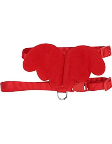 Arnés Ajustable para Patos y Pollos Pssopp - Chaleco Transpirable Rojo M