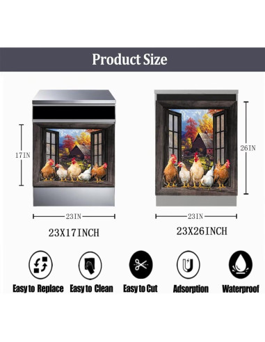 Cubierta Magnética Gardepot para Lavavajillas Gallo 58.5x43cm