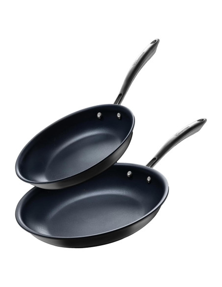 Juego de Sartenes Antiadherentes Guy Fieri 2 Pcs 21.5 y 25.4 cm