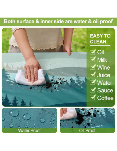 Cubierta de Mesa Picnic Play Tailor 182,88 cm Impermeable