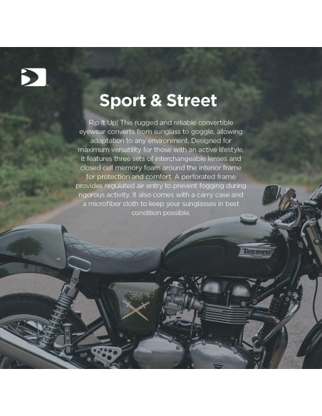 Gafas Convertibles Bobster Sport & Street con 3 Lentes
