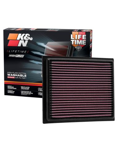 Filtro de Aire K&N 33-2435 Lavable para Lexus/Mitsubishi/Toyota