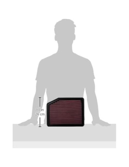 Filtro de Aire K&N 33-2435 Lavable para Lexus/Mitsubishi/Toyota