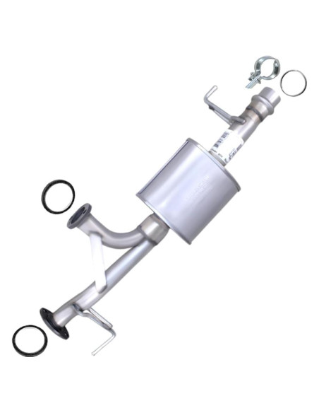 Silenciador Central Acero Inoxidable Escape del Nordeste Toyota Tundra 2004-2006