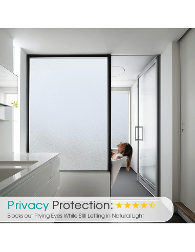 Película de Privacidad para Ventanas Coavas 44.5x199.8cm Esmerilada