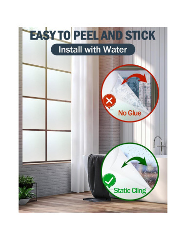 Película de Privacidad LOVEPEA 44.5x200 cm Vinilo UV