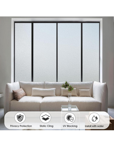 Película de Privacidad para Ventanas Coavas 44.5x199.8cm Esmerilada