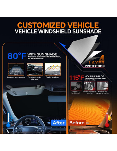 Protector Solar Parabrisas Toyota Corolla Cross 2022-2025