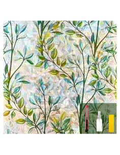 Película Decorativa para Ventanas INEFARO Hojas Arcoíris 44.5x200 cm