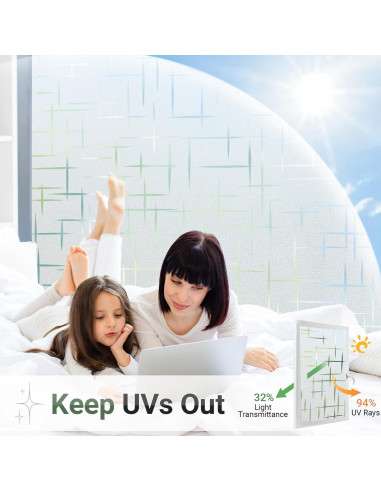 Película de Privacidad Rabbitgoo 44.5x200 cm Vinilo UV