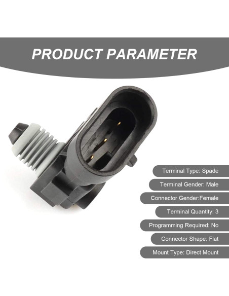 Sensor de Presión Tanque Combustible Dawfall - Compatible Delphi