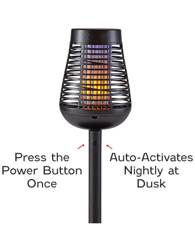 Antorcha Solar Zapper de Insectos PIC - Luz y Control de Plagas