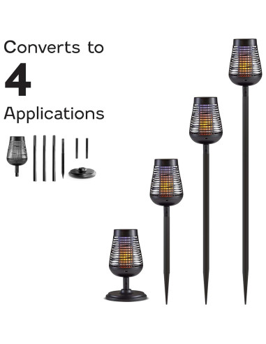 Antorcha Solar Zapper de Insectos PIC - Luz y Control de Plagas