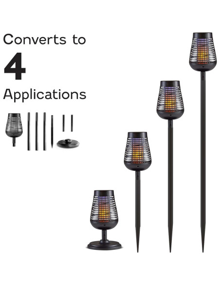 Antorcha Solar Zapper de Insectos PIC - Luz y Control de Plagas