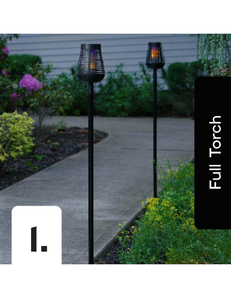 Antorcha Solar Zapper de Insectos PIC - Luz y Control de Plagas