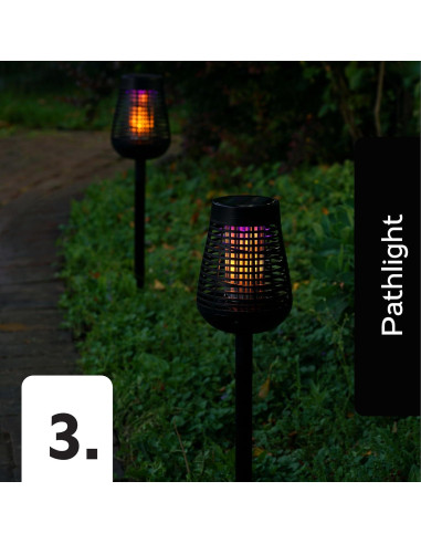 Antorcha Solar Zapper de Insectos PIC - Luz y Control de Plagas