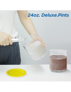 Recipientes Ninja Creami Deluxe 24oz Paquete de 4 Colores 2