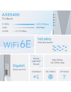 Extensor de Rango Wi-Fi 6E TP-Link RE813XE Tri-Banda 5.4 Gbps 2